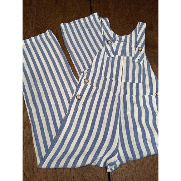 Reformation Striped Square Neckline Farmer Jumpsuit – Size 0 READ - Picture 5 of 14